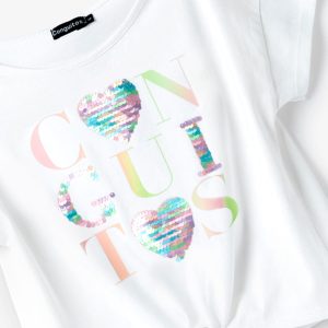 conguitos-textil-manga-corta-white-sequin-hearts-t-shirt-52150708765003